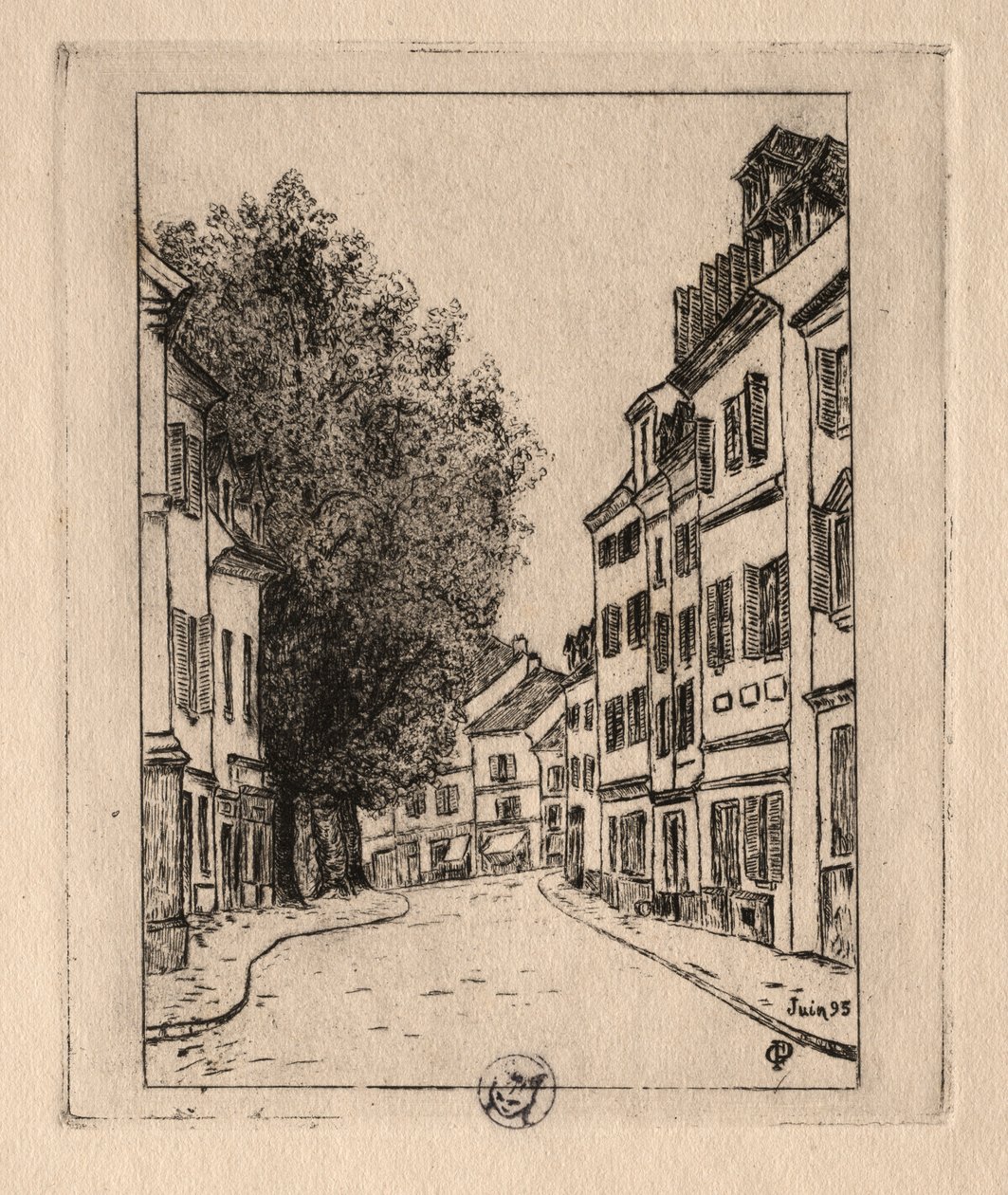 Šest leptů: Notre Dame, Pontoise, 1895. od Paul Gachet