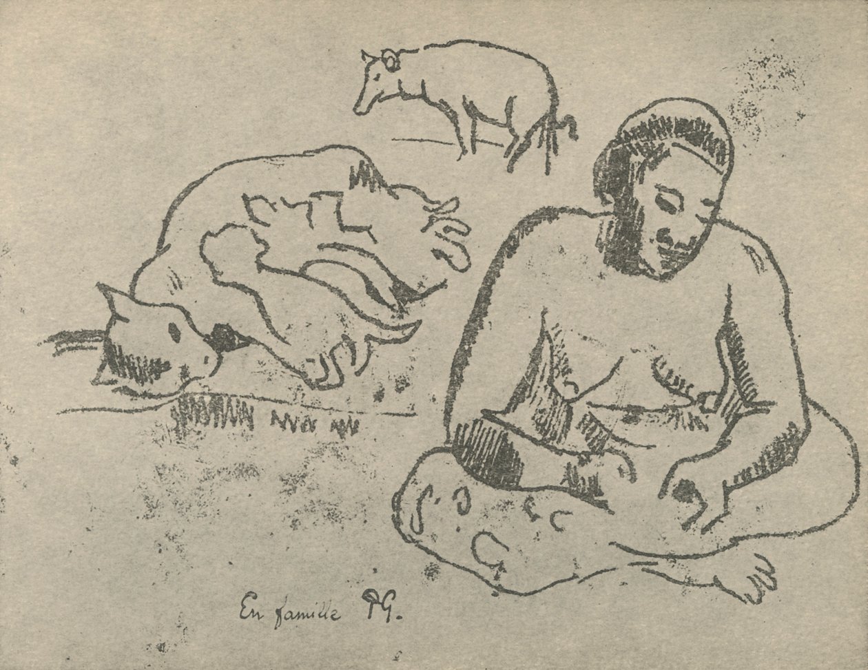 Doma, 1936 od Paul Gauguin