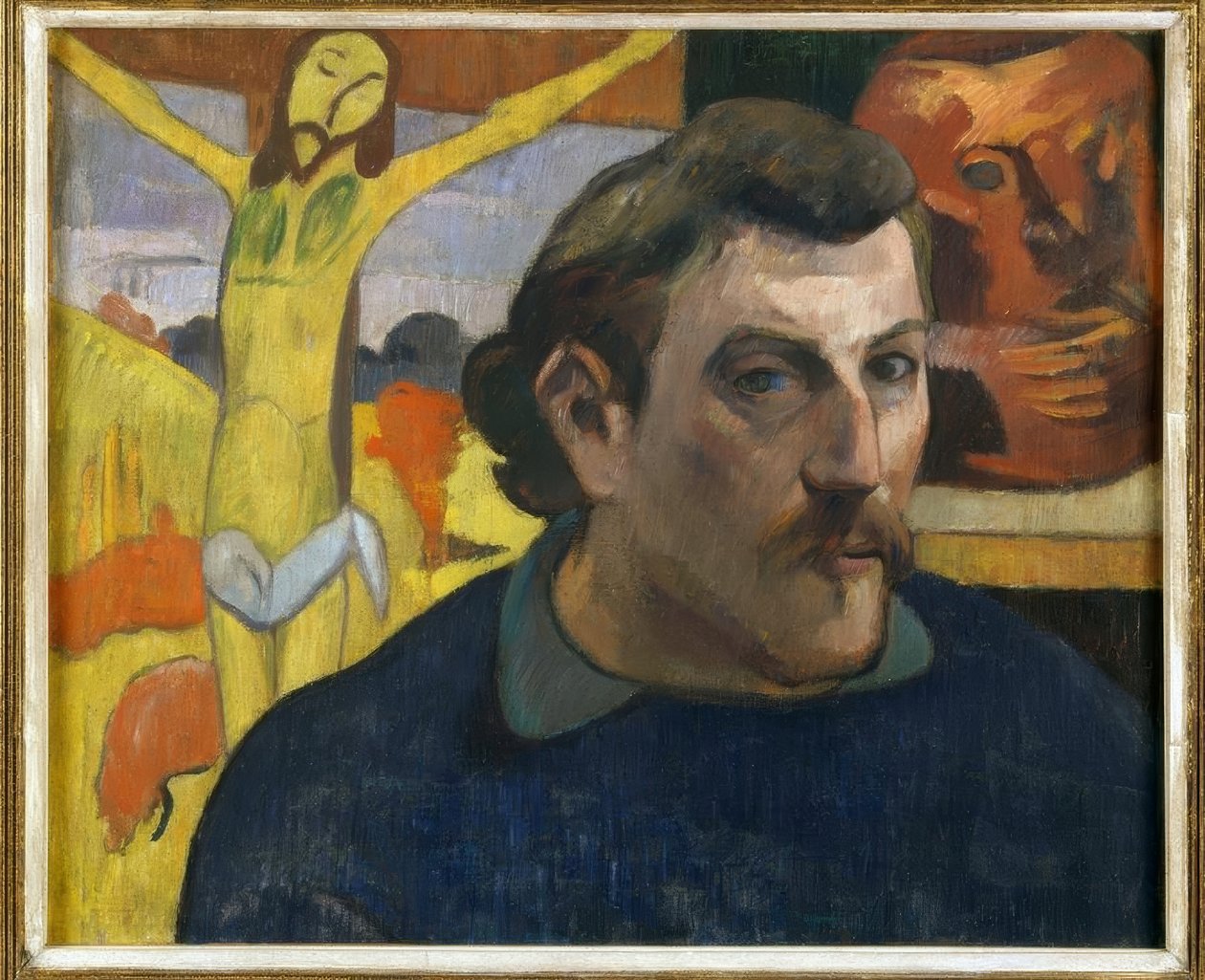 Autoportrét se žlutým Kristem od Paul Gauguin