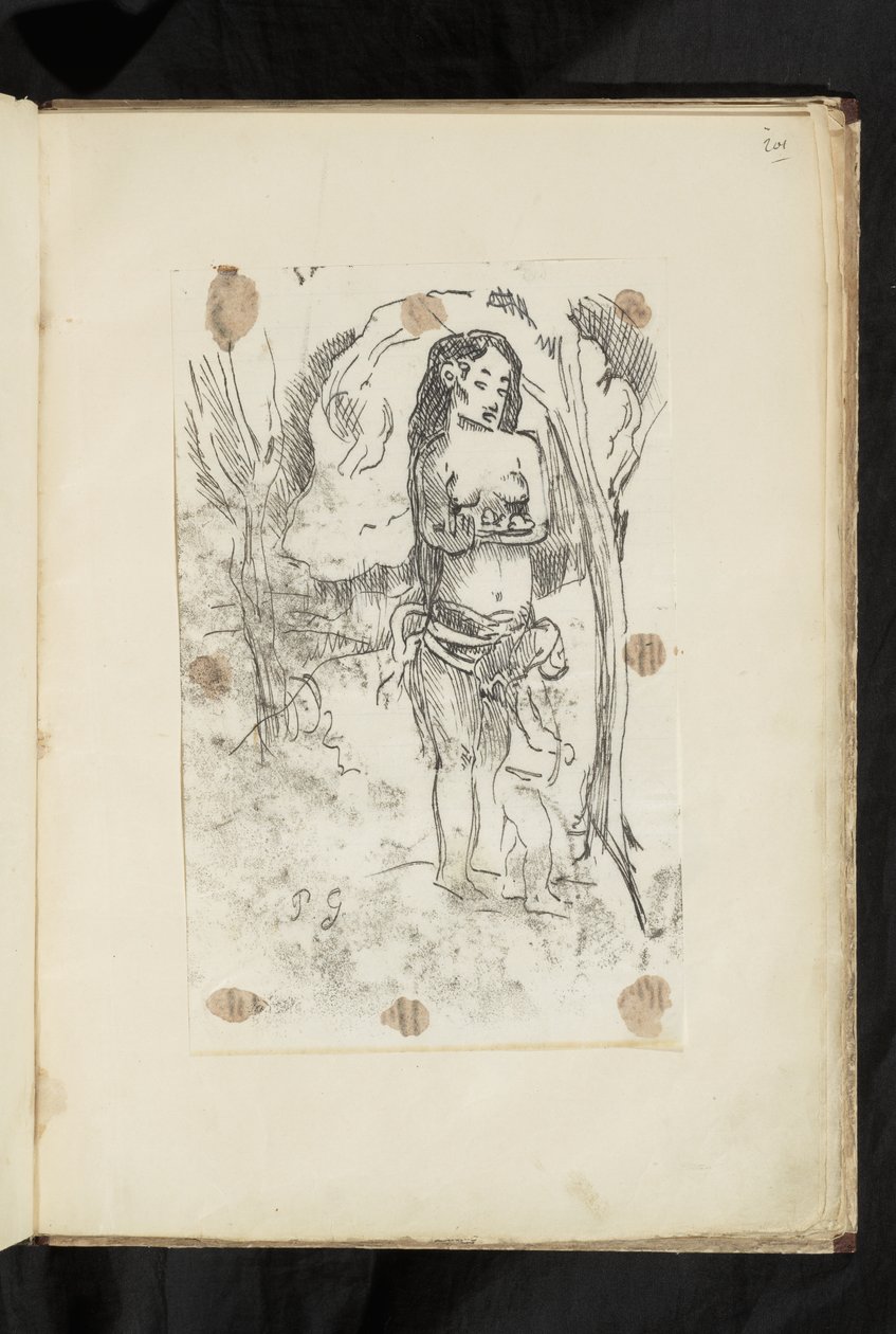 Před a po - Žena a dítě od Paul Gauguin