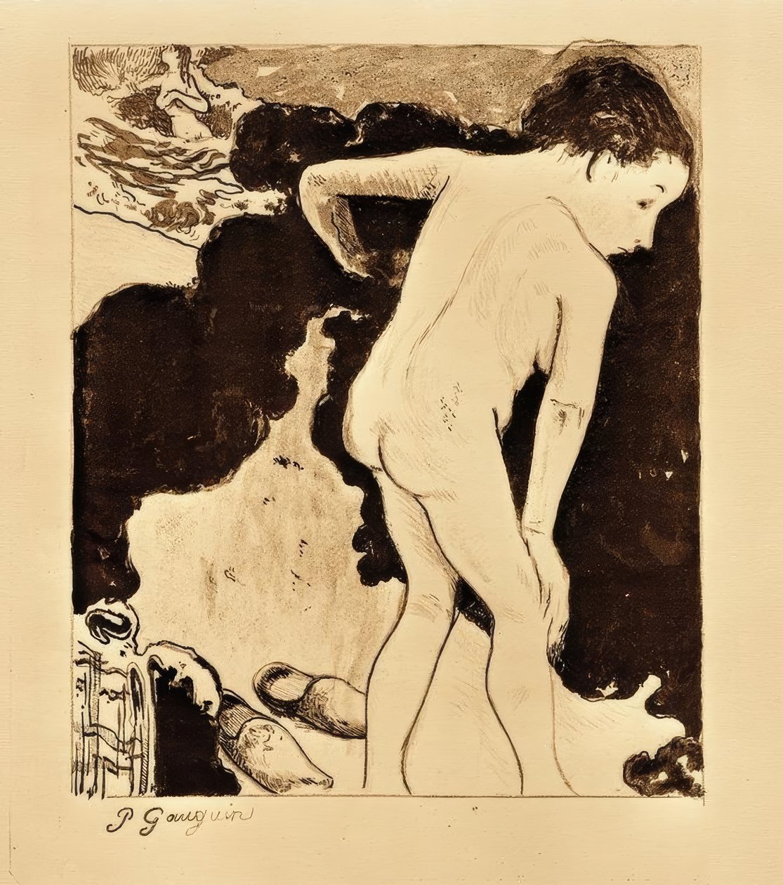 Bretonští koupající se od Paul Gauguin