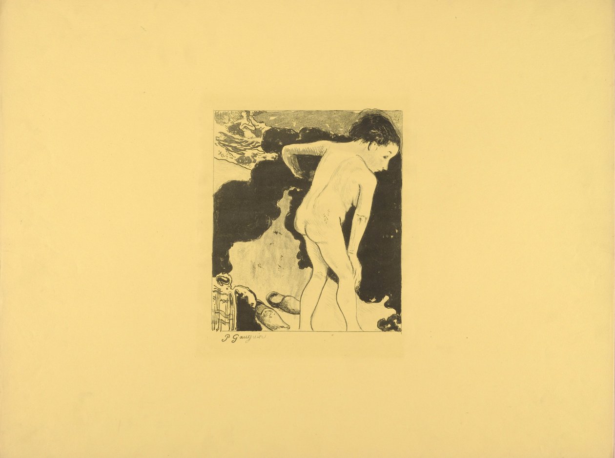 Koupání v Bretani od Paul Gauguin