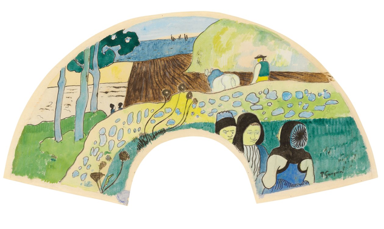Bretonská scéna; Scéna bretonne, 1889 od Paul Gauguin
