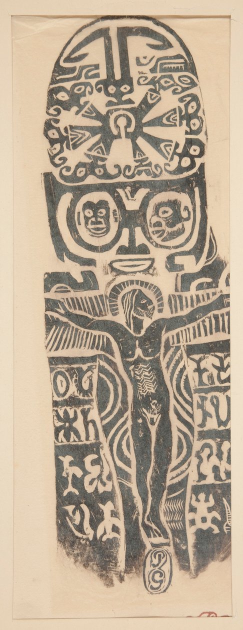 Kristus na kříži od Paul Gauguin