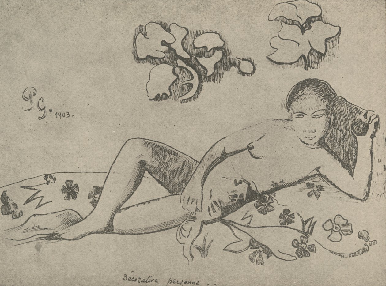 Dekorativní figura, 1936. od Paul Gauguin