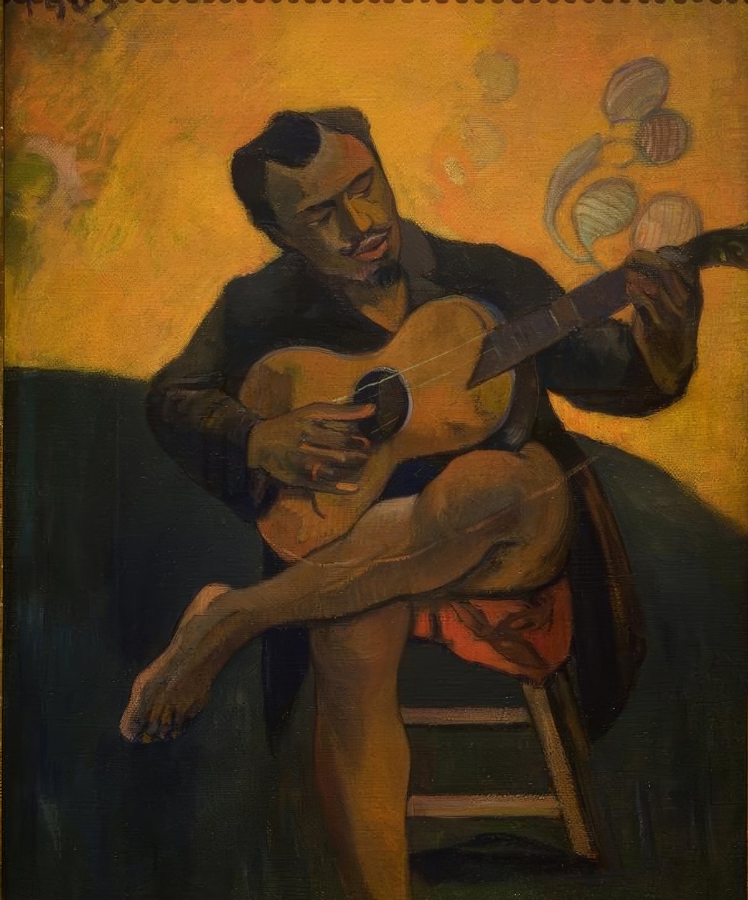 Hráč na kytaru od Paul Gauguin