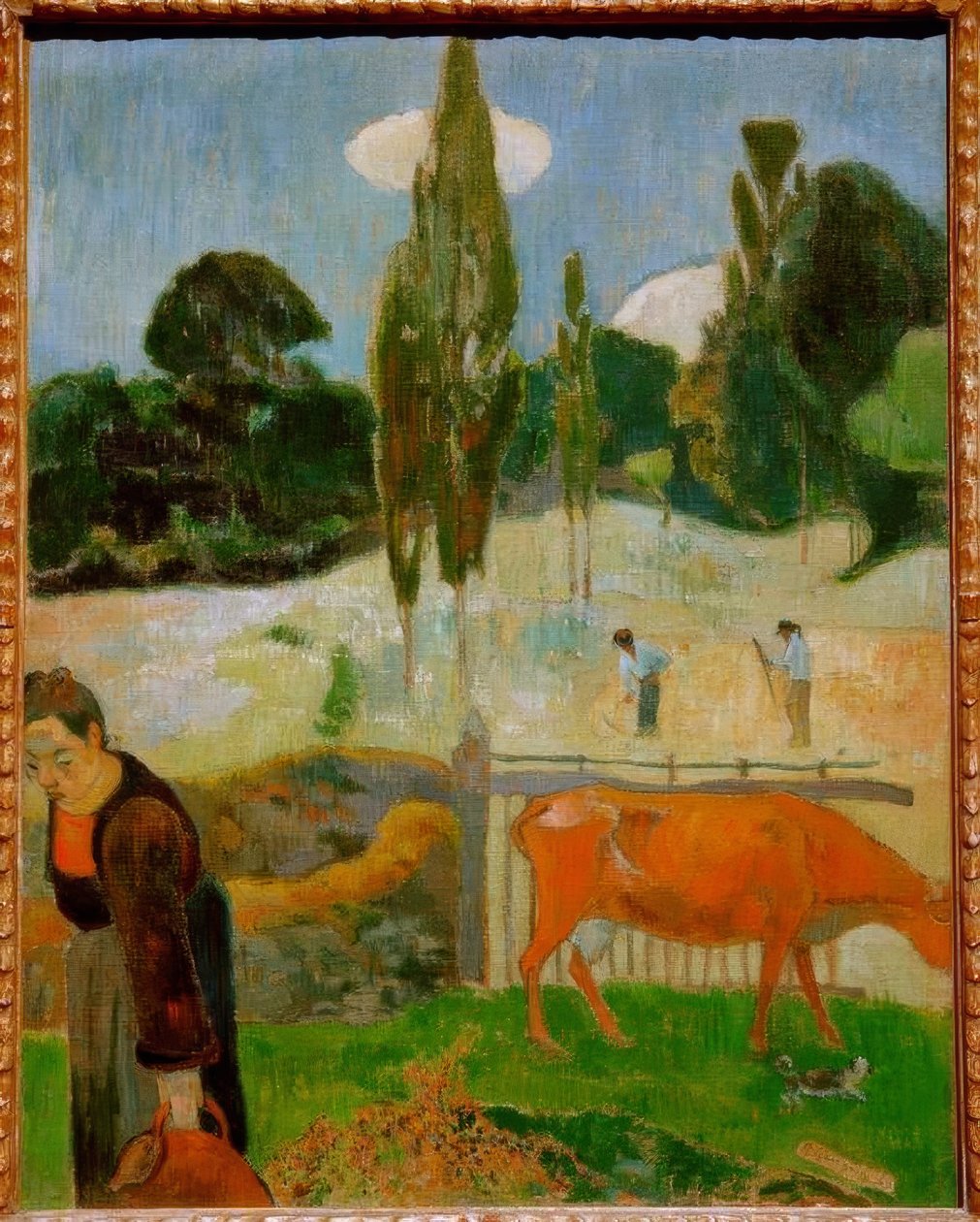 Červená kráva od Paul Gauguin