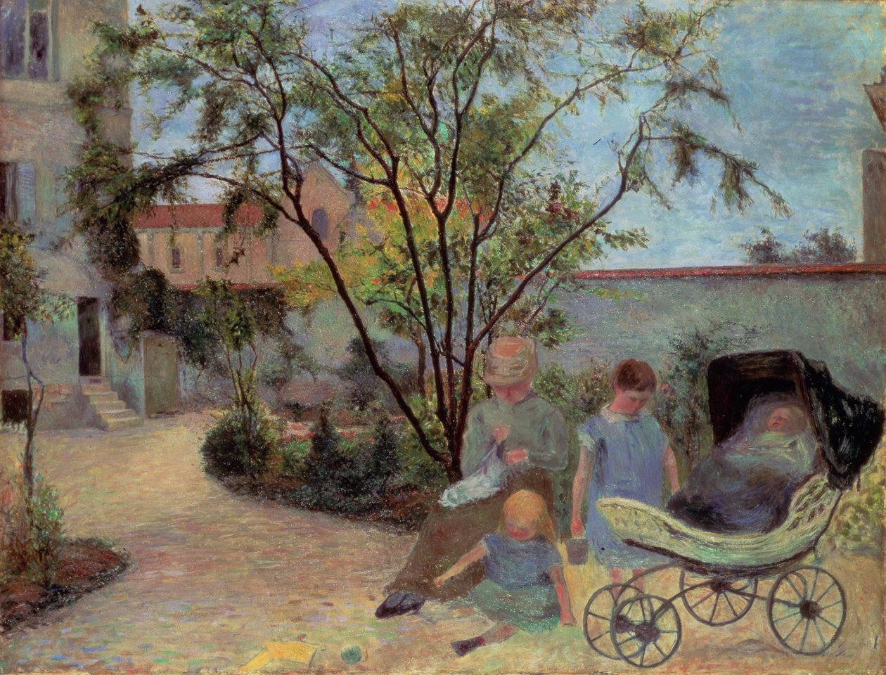 Postavy v zahradě, c.1881 od Paul Gauguin