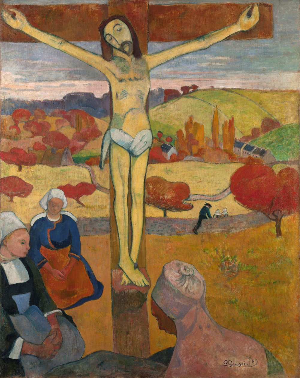 Francouzština:  Le Christ jaune Žlutý Kristus od Paul Gauguin