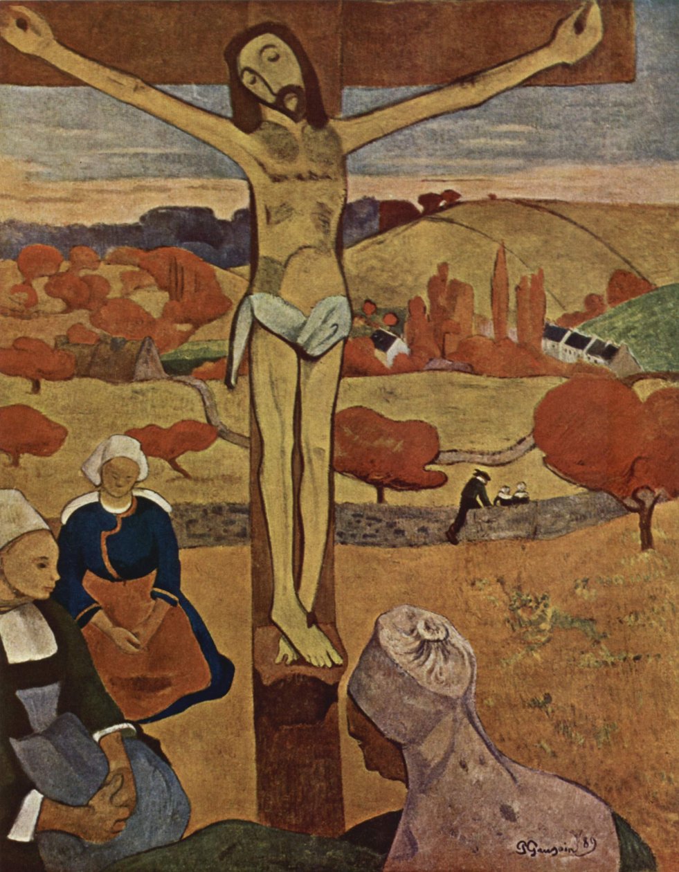 Francouzština:  Le Christ jaune Žlutý Kristus od Paul Gauguin