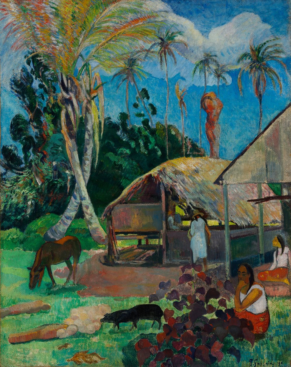 Francouzsky: Les pourceaux noirs Černá prasata od Paul Gauguin
