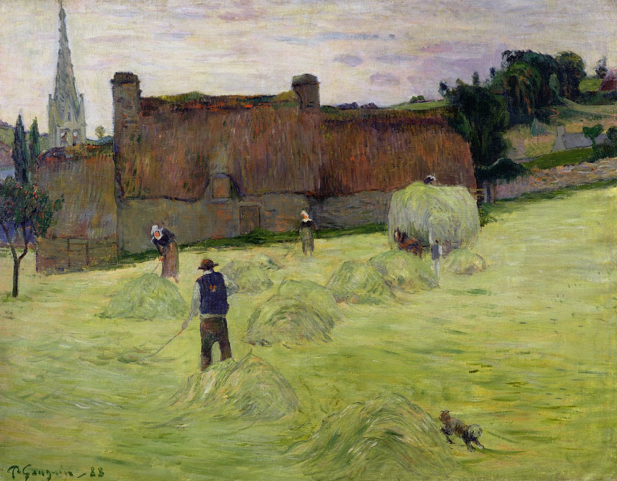Senoseč v Bretani, 1888 od Paul Gauguin