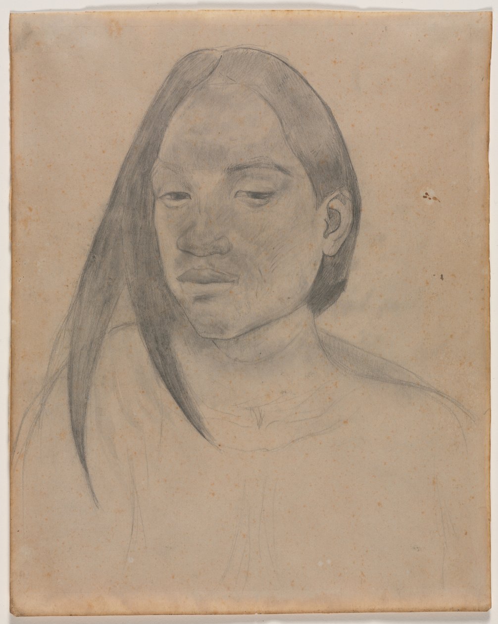 Hlava tahitské ženy od Paul Gauguin