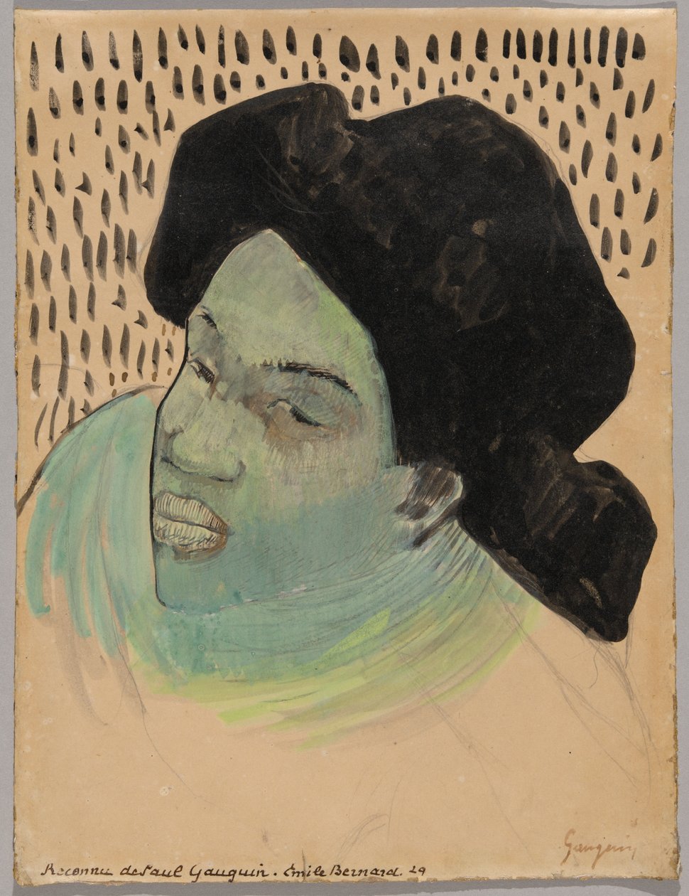 Hlava tahitské ženy od Paul Gauguin