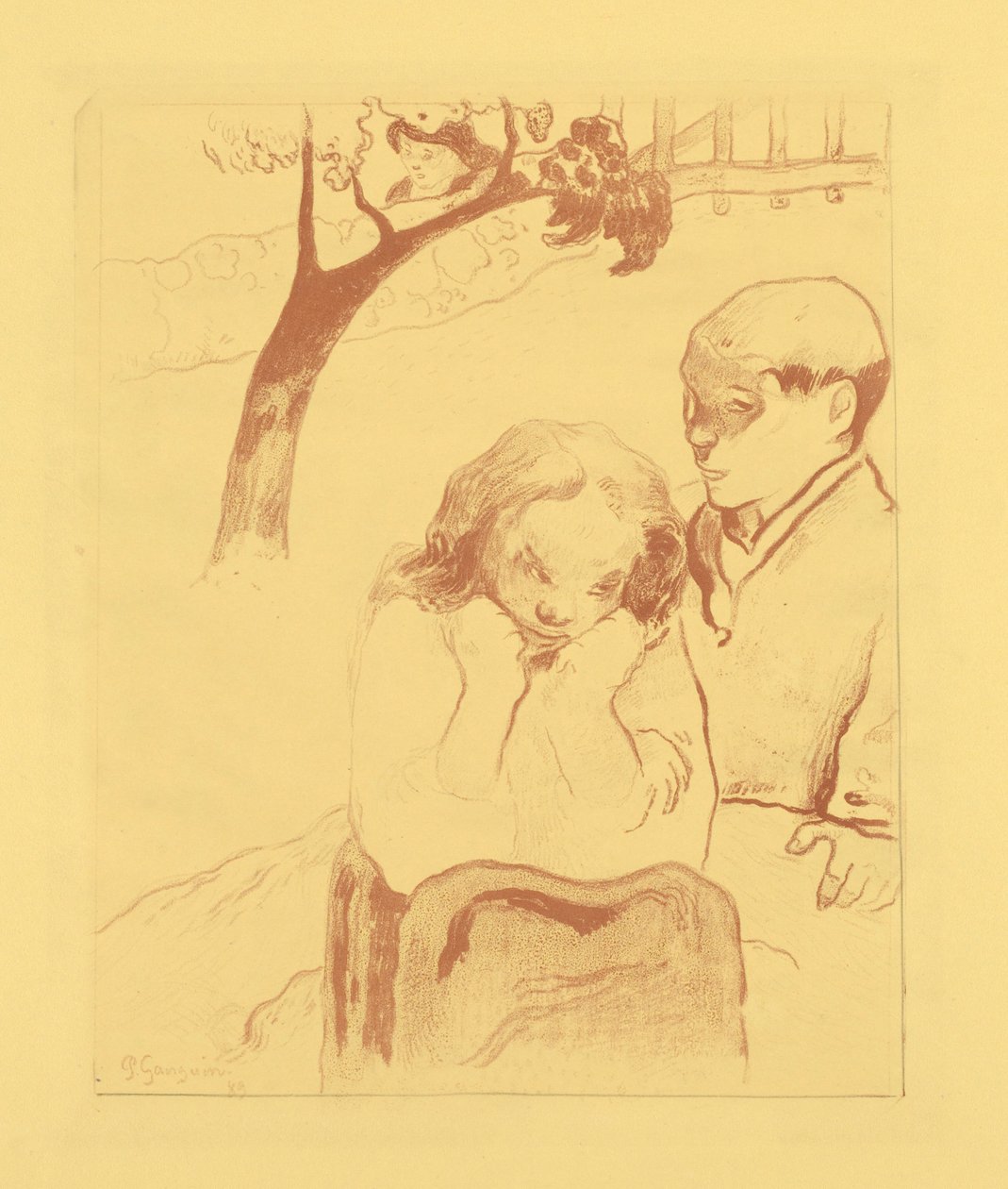 Lidská bída od Paul Gauguin