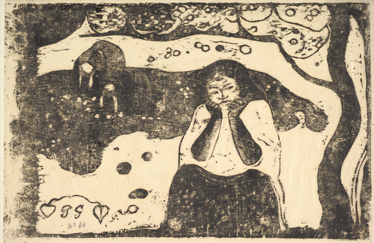 Lidská bída, 1898-99. od Paul Gauguin