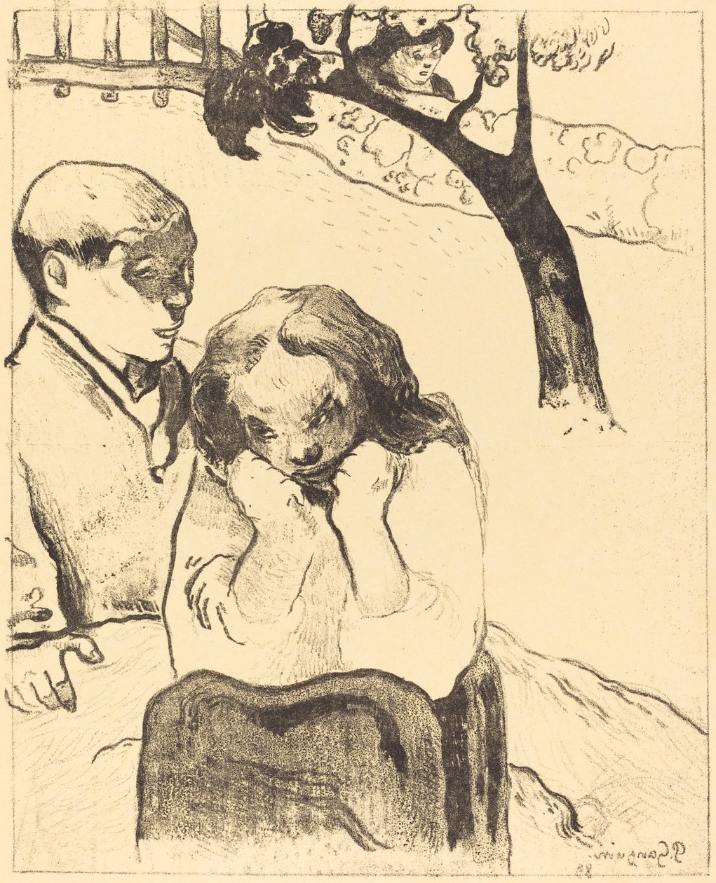 Human Sorrow Miseres humaines, 1889 od Paul Gauguin