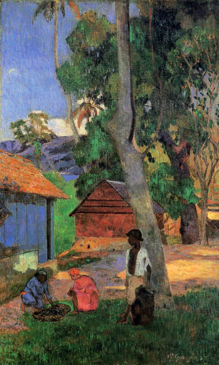 Chaty na Martiniku, 1887 od Paul Gauguin