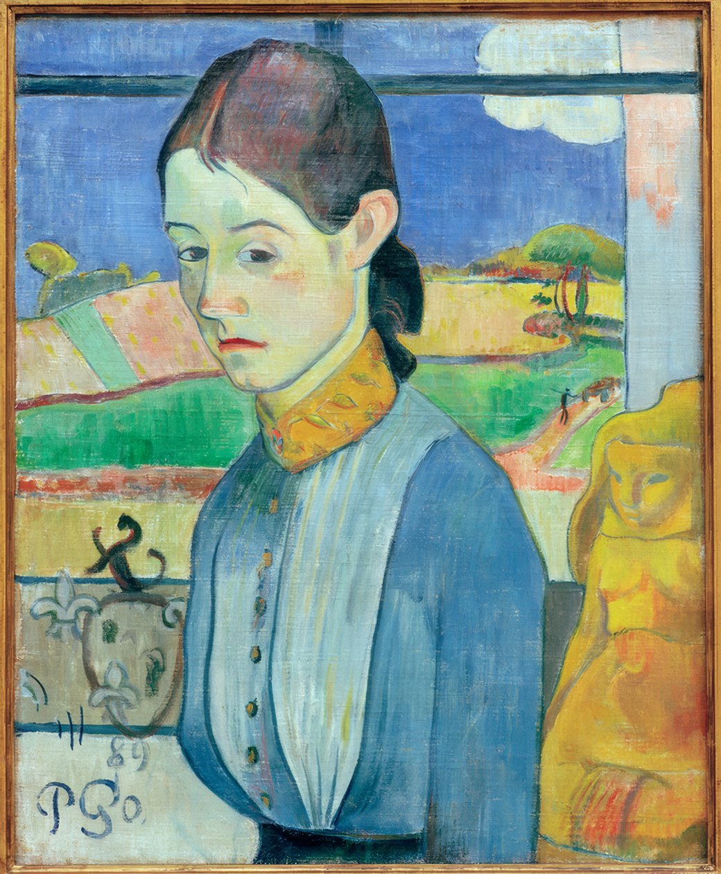 Mladá bretaňská žena od Paul Gauguin