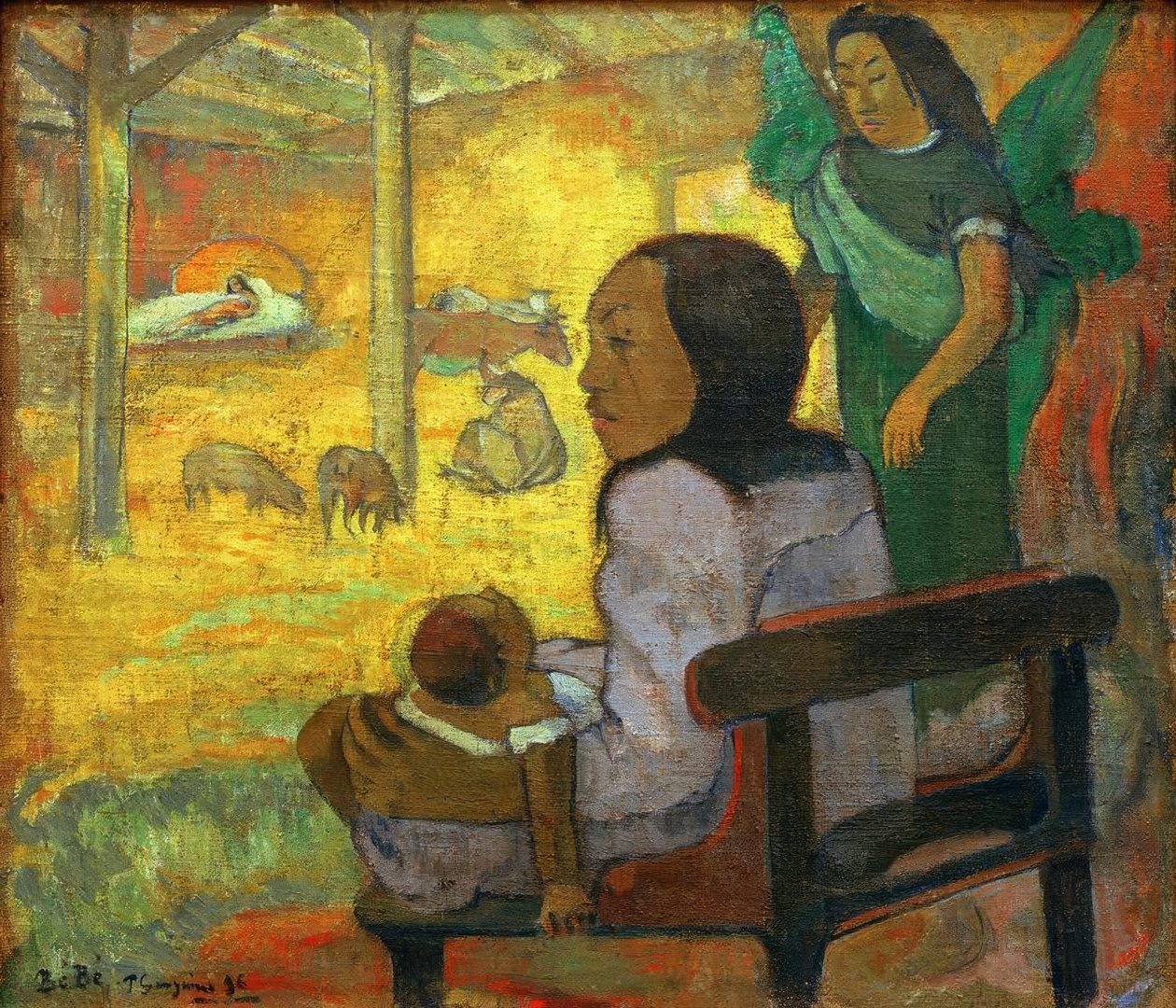 Malé dítě (tahitské Vánoce) od Paul Gauguin