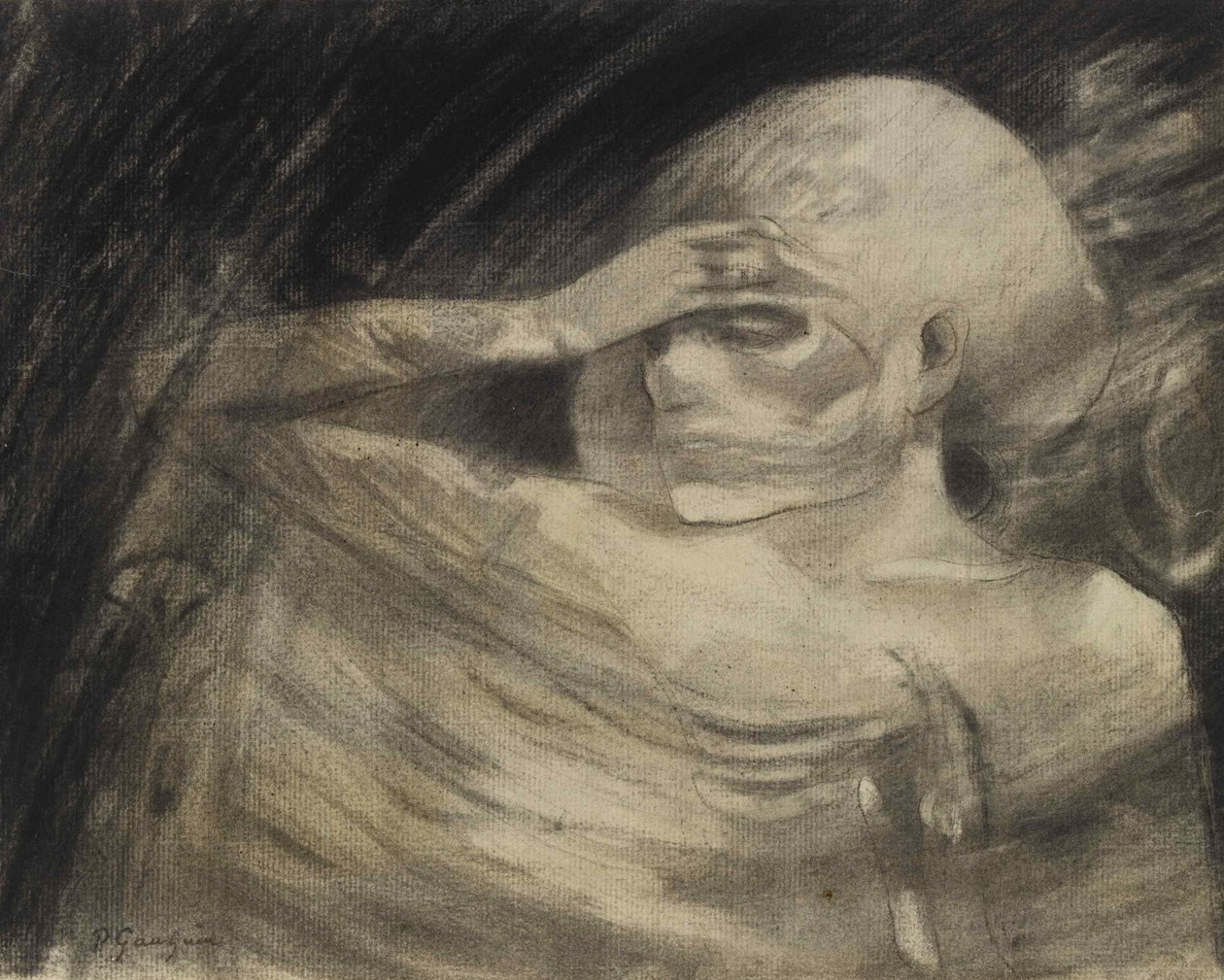 Madame La Mort, 1890-1891. od Paul Gauguin