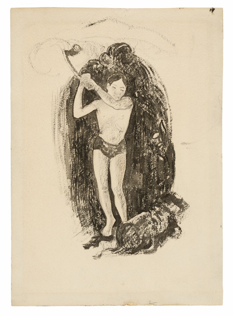 Muž se sekerou od Paul Gauguin