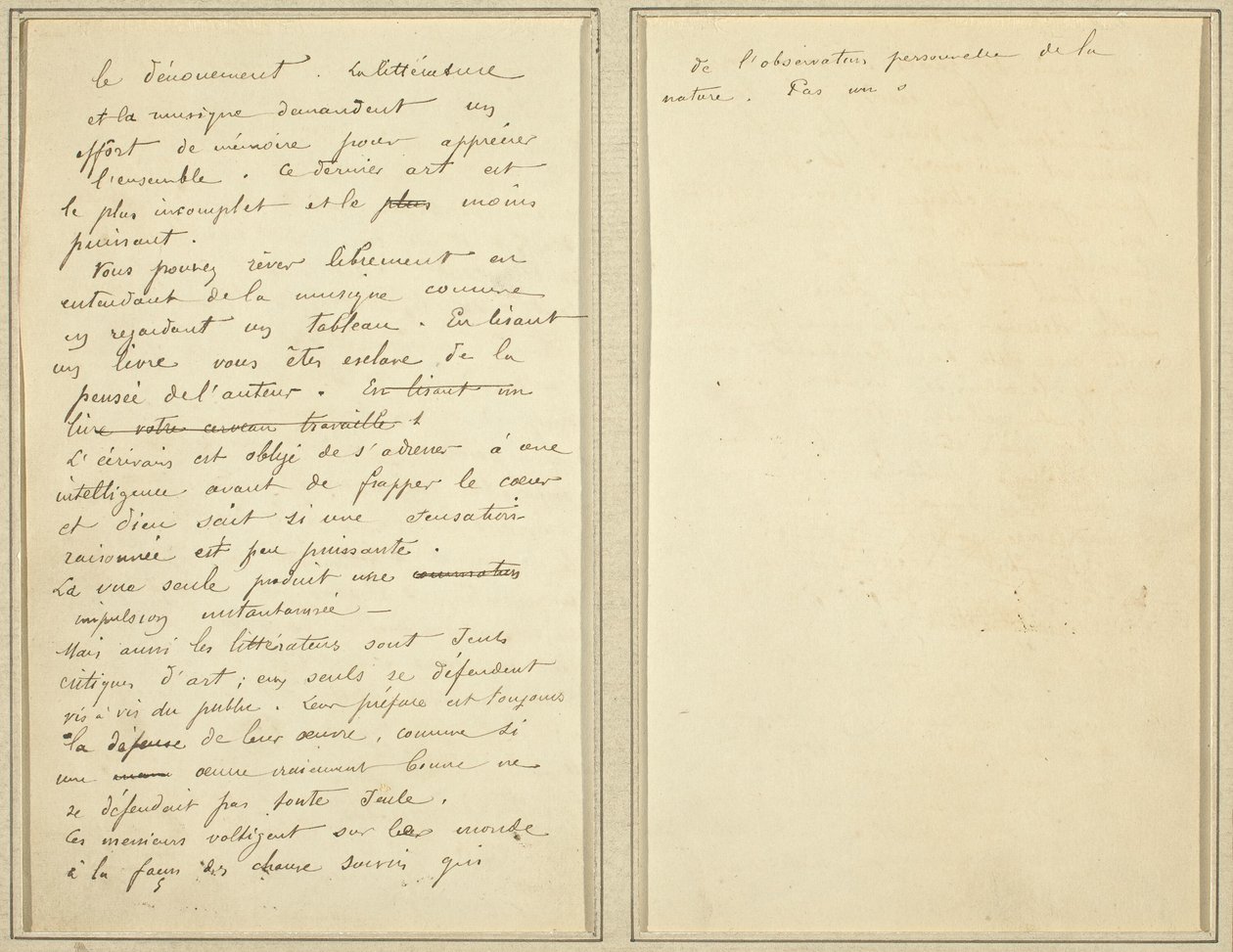 Rukopisné stránky [verso] od Paul Gauguin