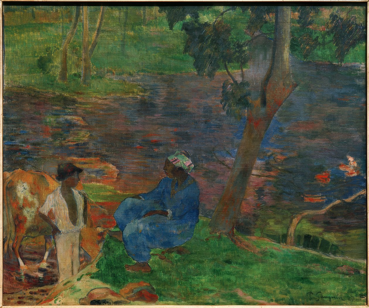 Martinik (na břehu rybníka) od Paul Gauguin