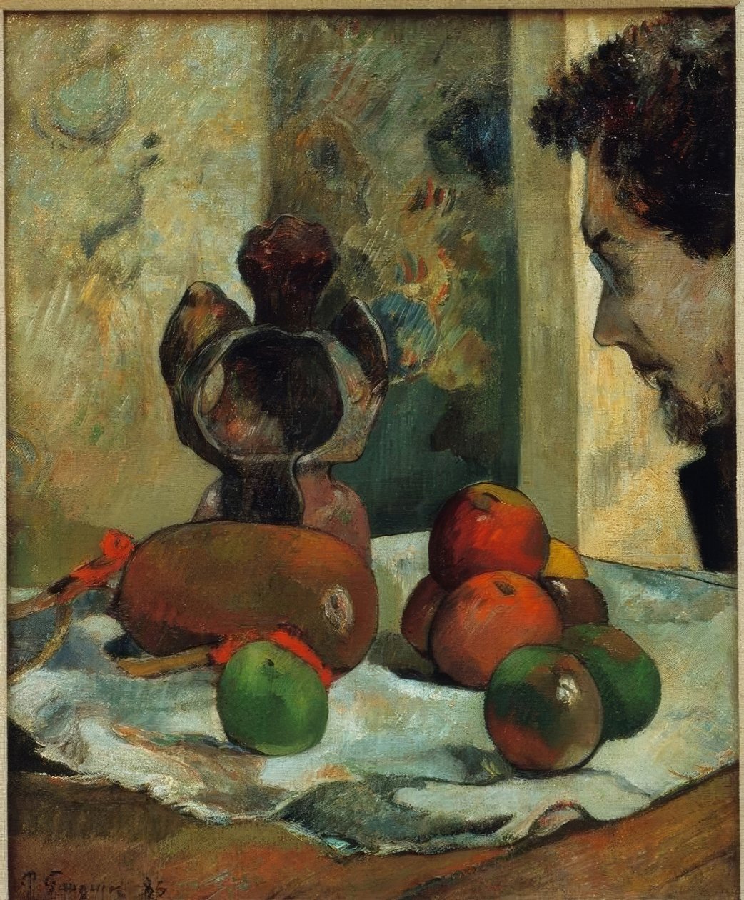 Zátiší s profilem Laval od Paul Gauguin