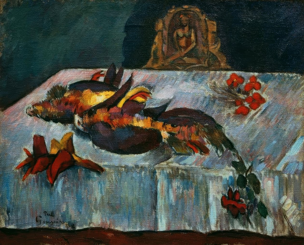 Zátiší s exotickými ptáky od Paul Gauguin