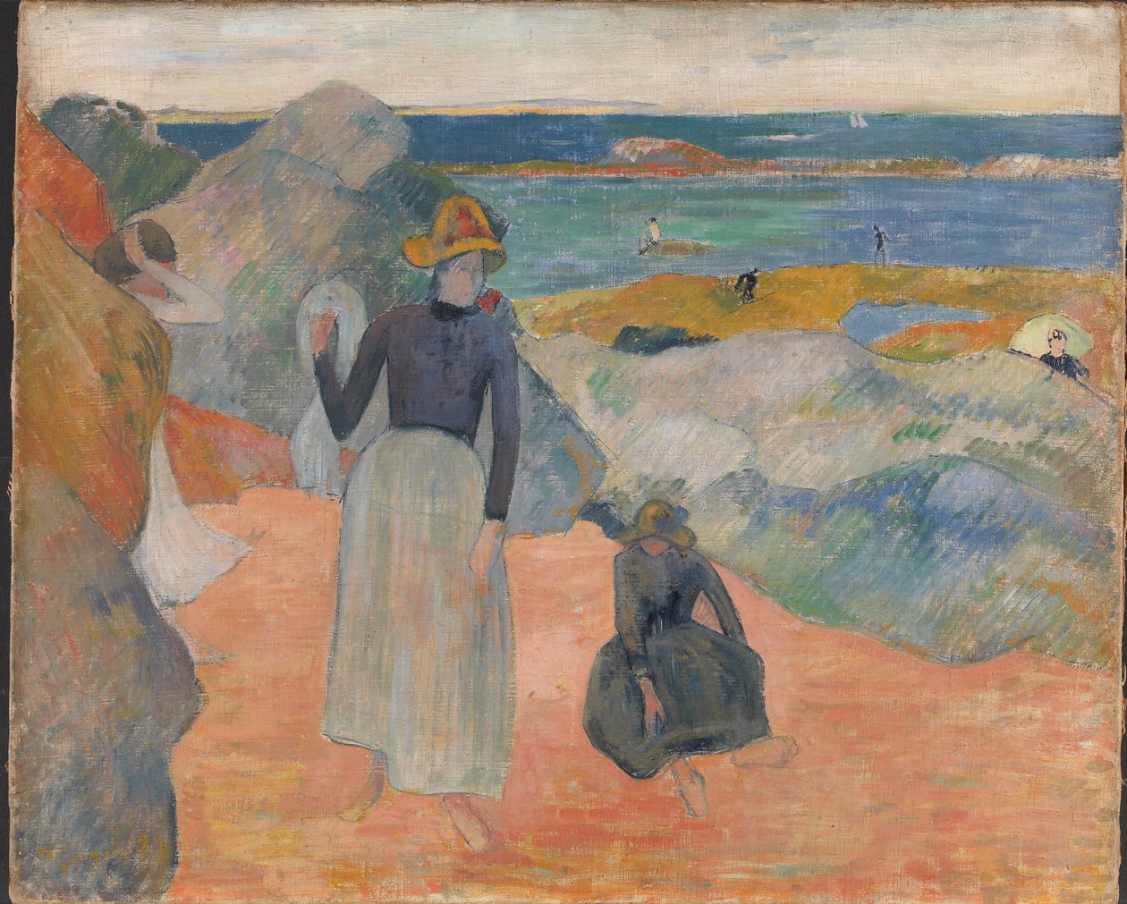 Na pláži, 1889. od Paul Gauguin