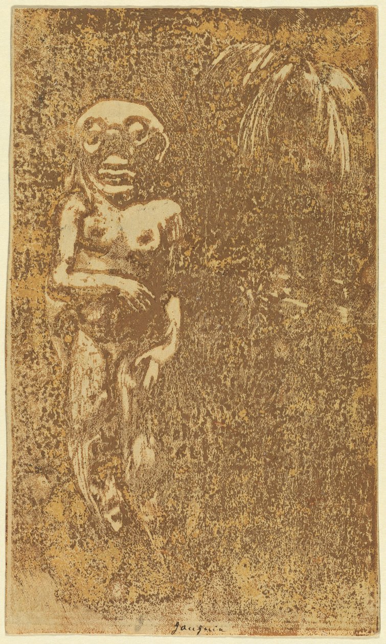 Oviri The Savage [recto], 18941895. od Paul Gauguin