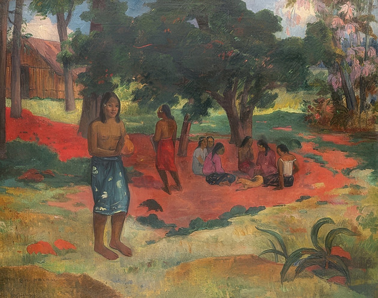 Parau Parau (šeptaná slova). 1892 od Paul Gauguin