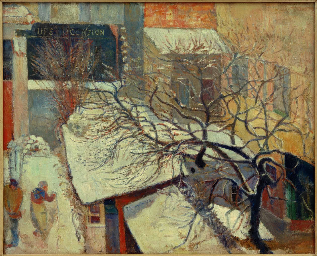 Paříž pod sněhem od Paul Gauguin