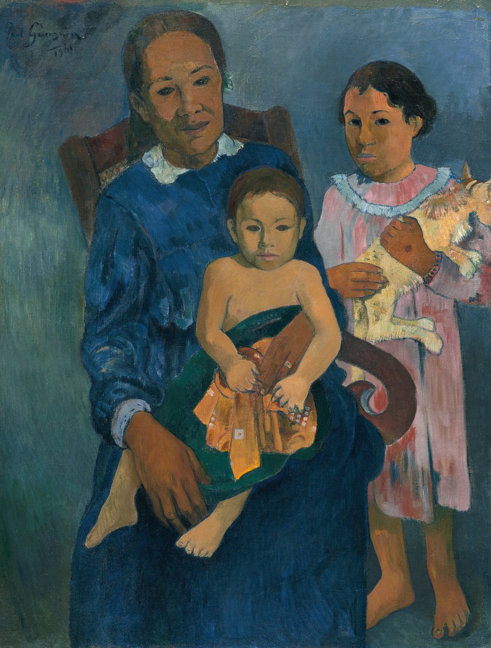 Polynéská žena s dětmi, 1901. od Paul Gauguin