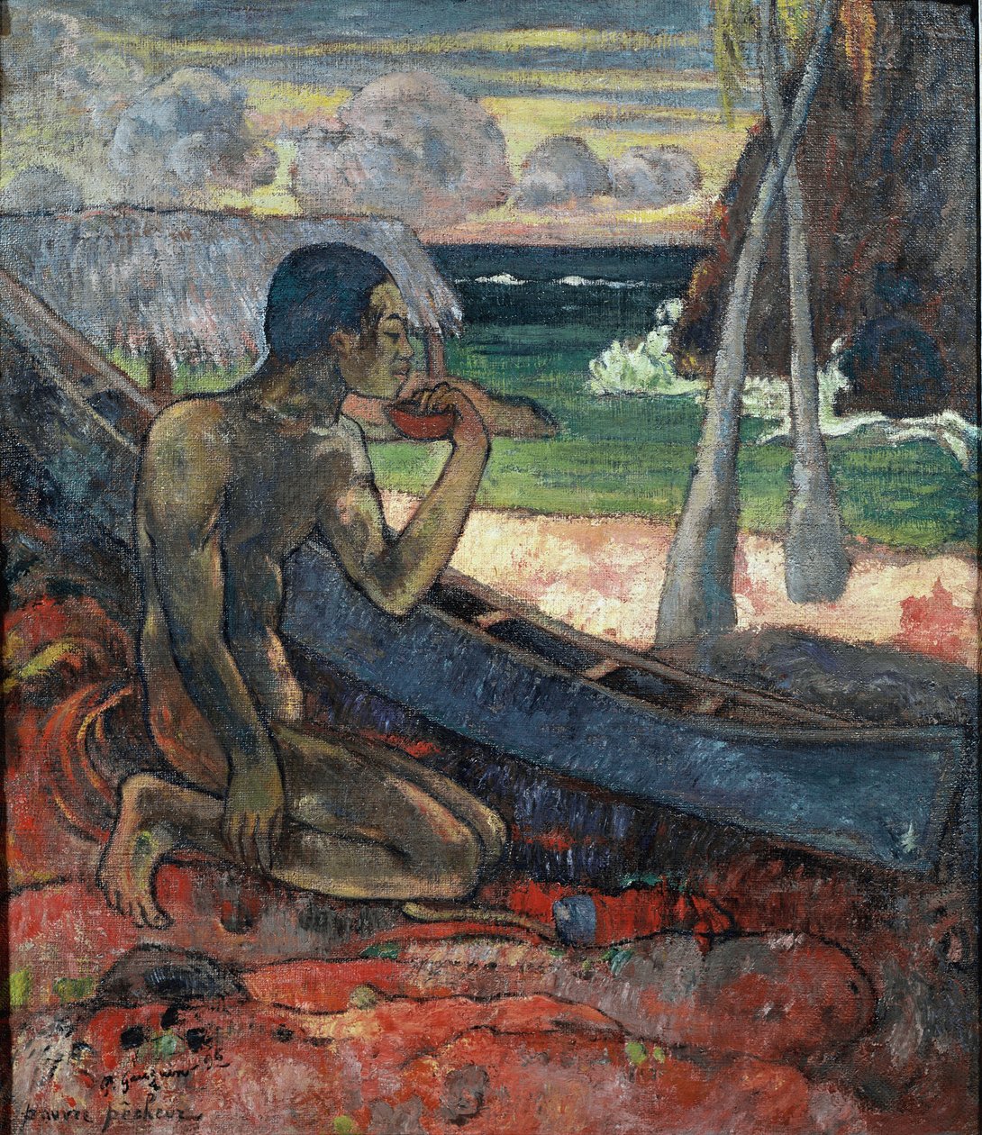 Ubohý hříšník (olej na plátně od Paul Gauguin