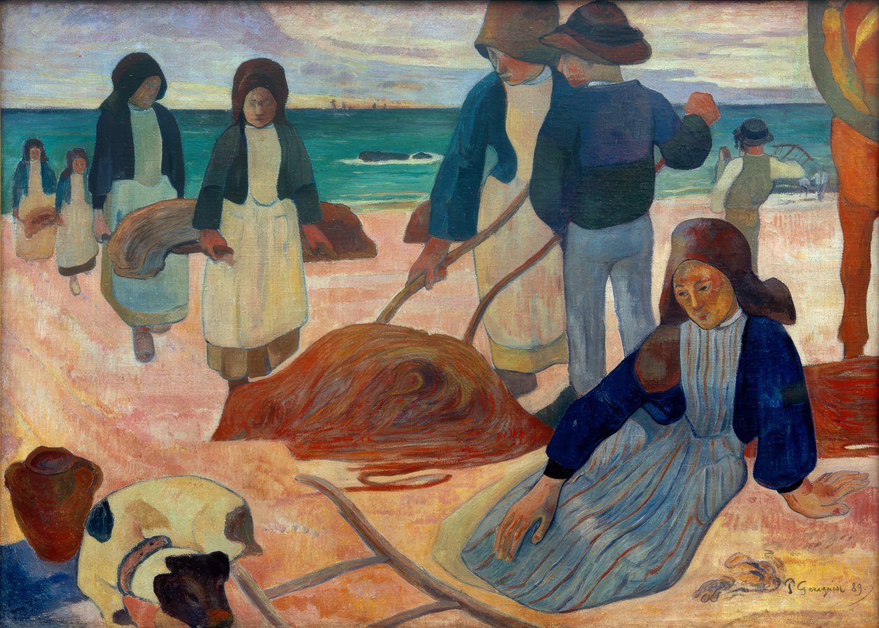Ramasseuses de varech II (Breton Tangsammlerinnen II) od Paul Gauguin