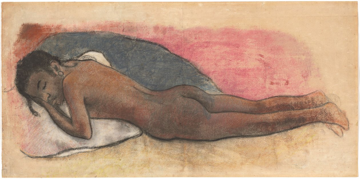 Ležící akt [recto] od Paul Gauguin