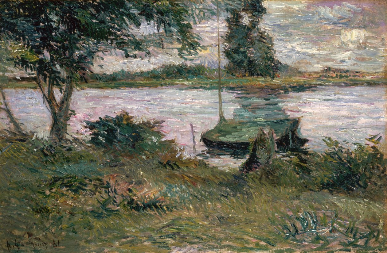 Břeh řeky od Paul Gauguin