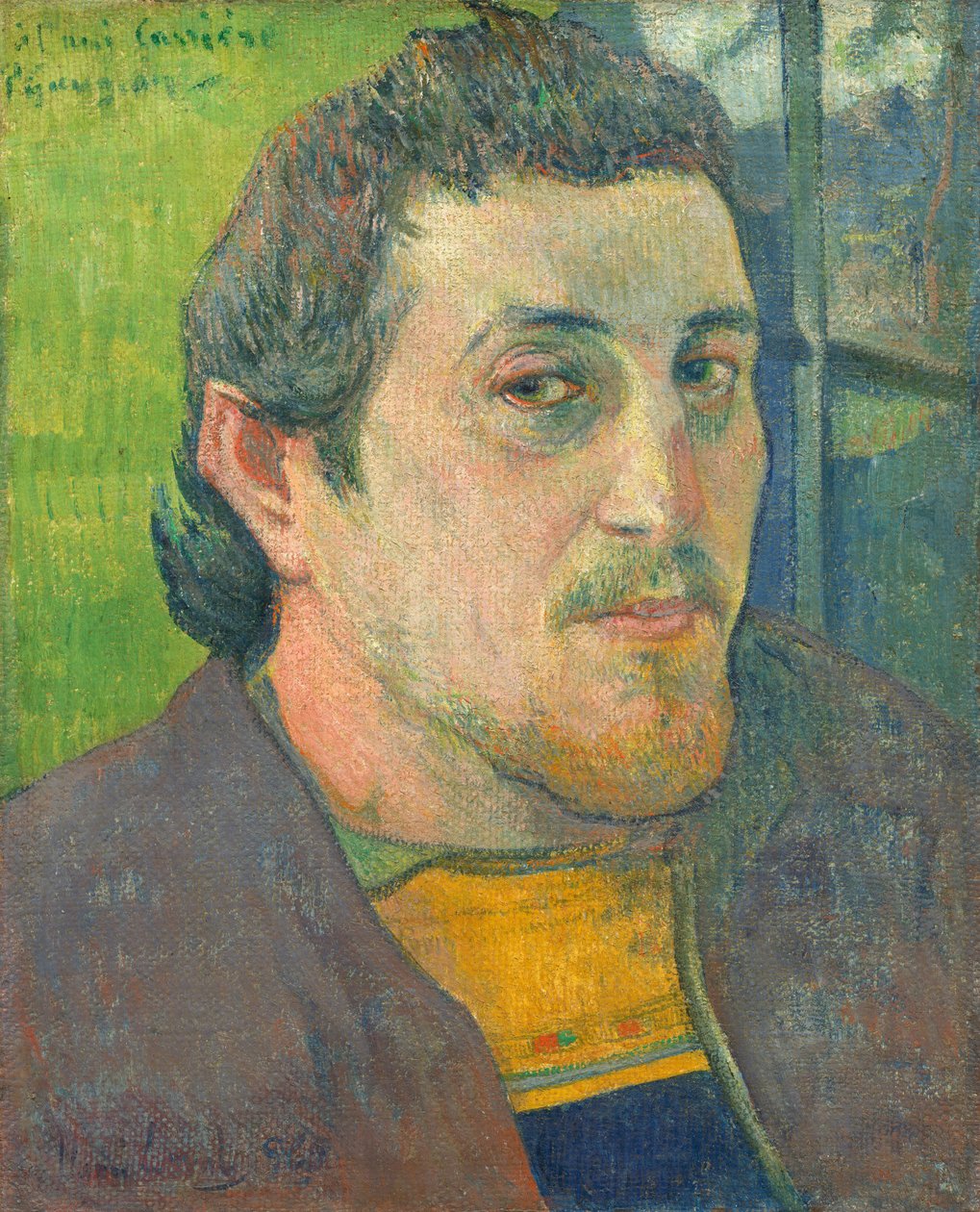 Autoportrét věnovaný Carrière od Paul Gauguin