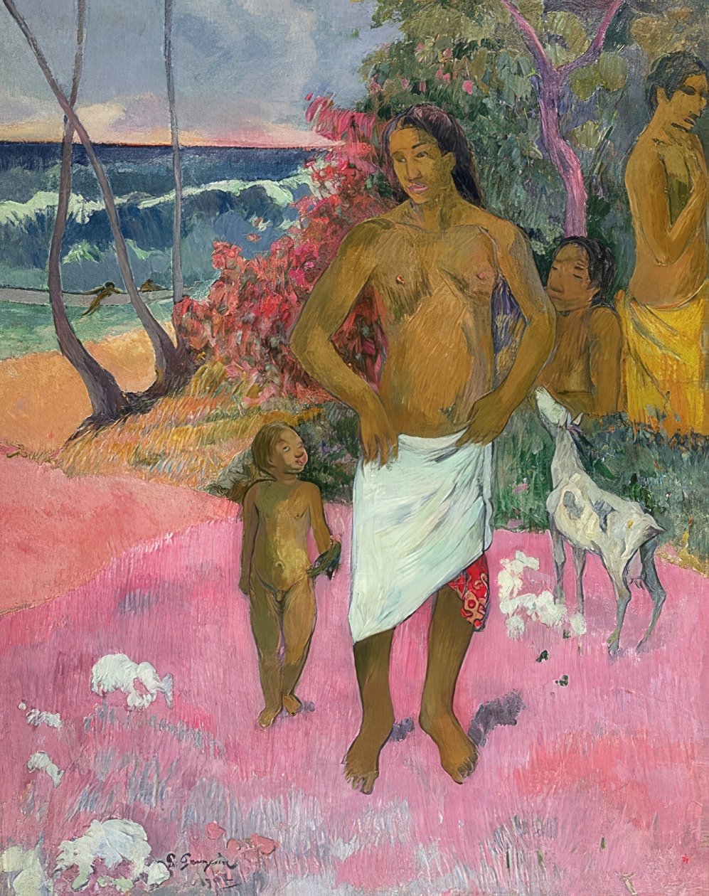 Procházka u moře. 1902 od Paul Gauguin