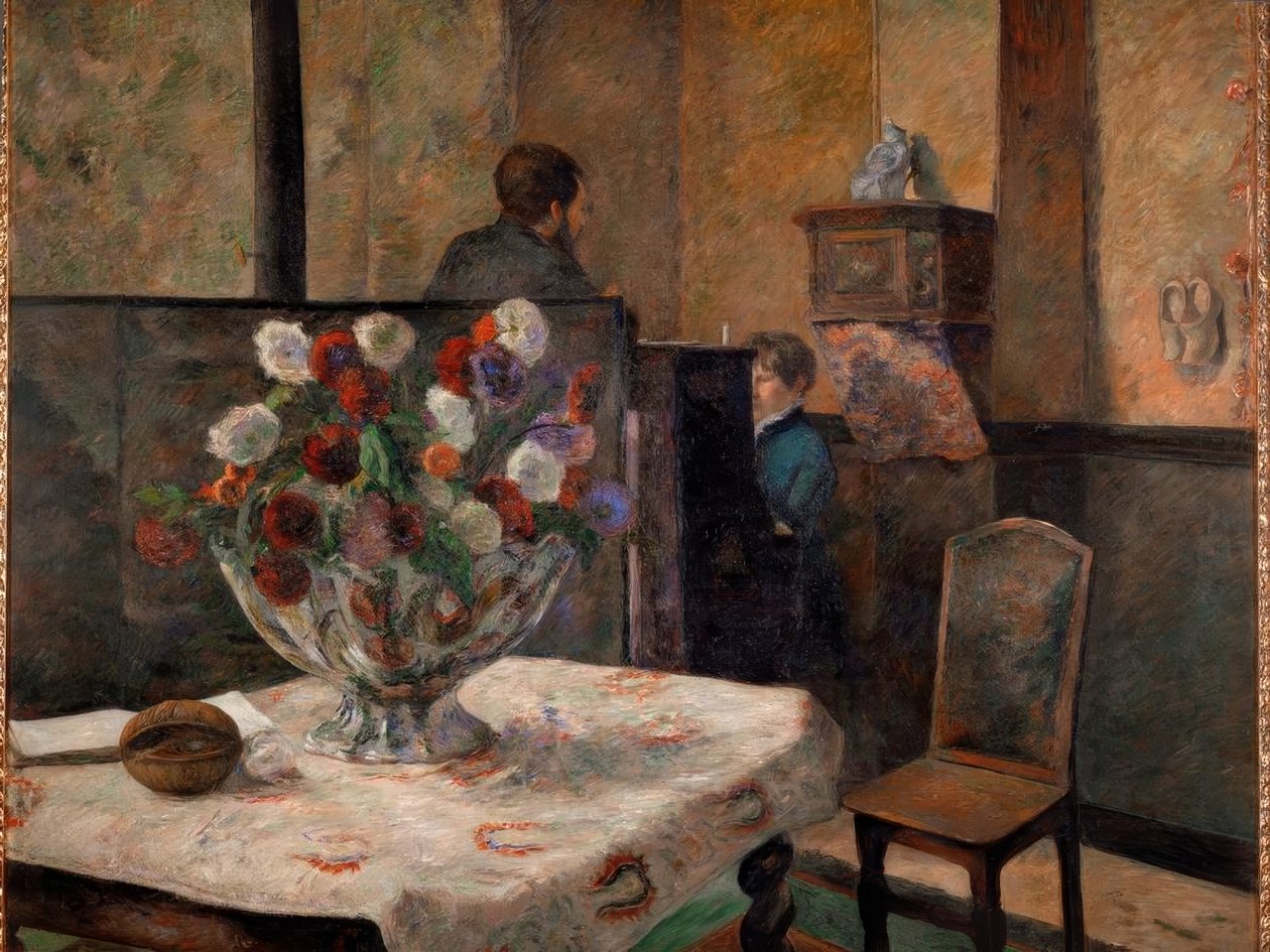 Zátiší s květinami od Paul Gauguin