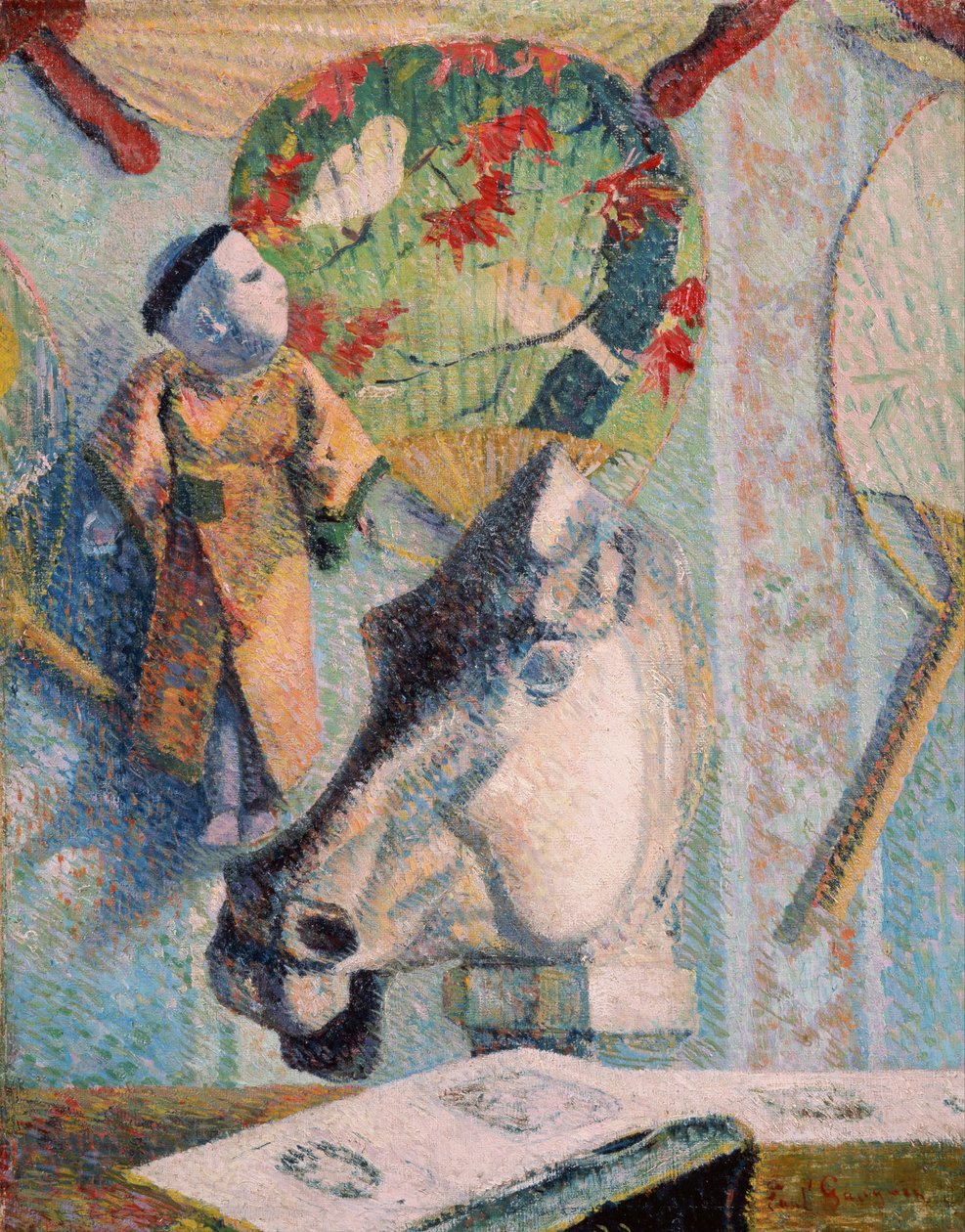 Zátiší s koňskou hlavou od Paul Gauguin