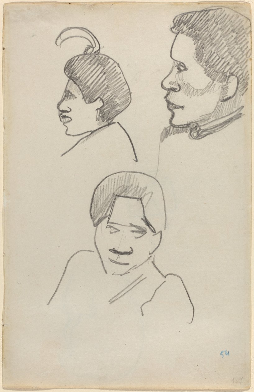 Tahitské hlavy od Paul Gauguin