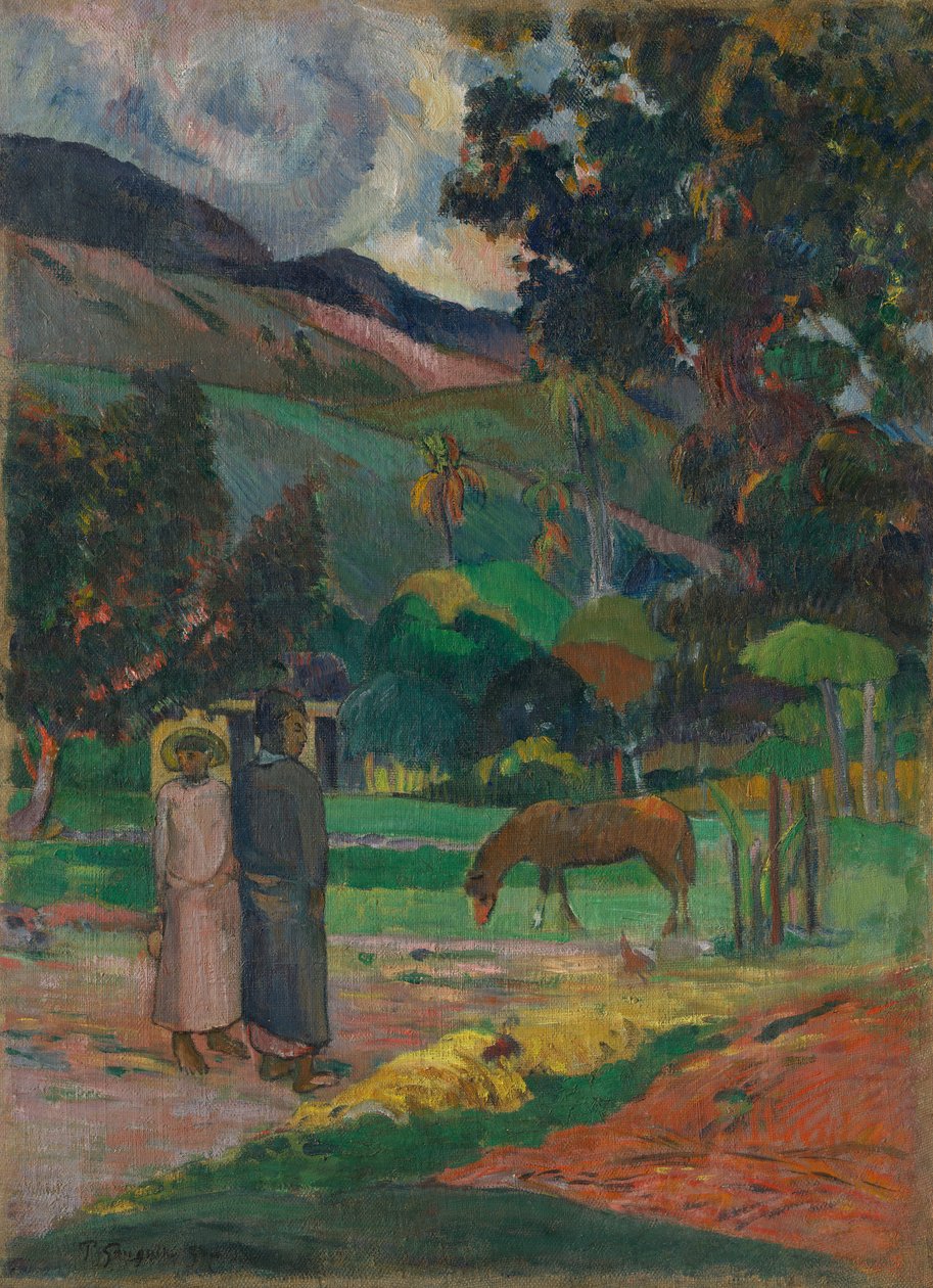 Tahitská krajina, 1892. od Paul Gauguin
