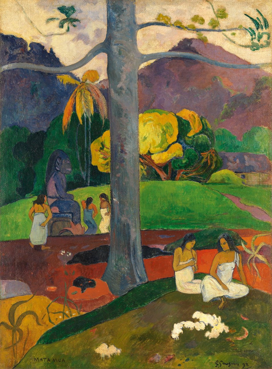 Tahitština:  Mata Mua v dávných dobách od Paul Gauguin