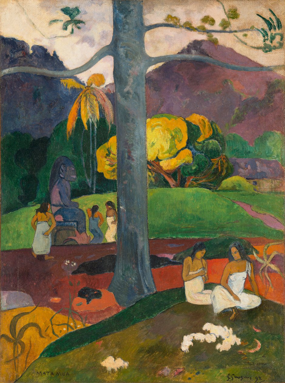 Tahitština:  Mata Mua v dávných dobách od Paul Gauguin