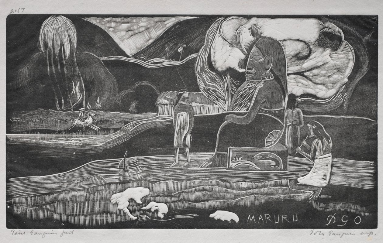 Tahitská série: Uctívání od Paul Gauguin
