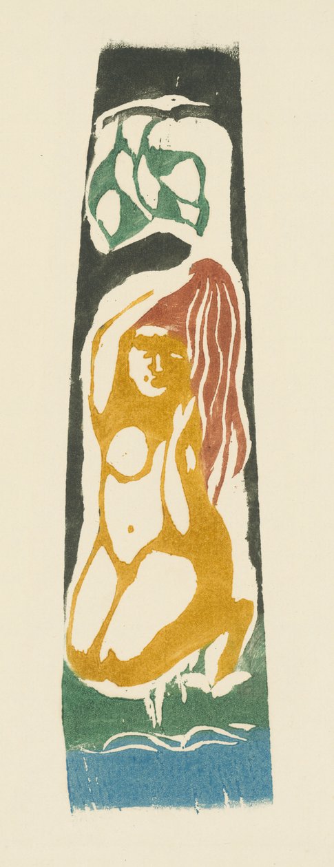 Tahitská žena, kolem roku 1900 od Paul Gauguin