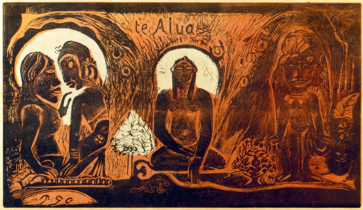 Bůh od Paul Gauguin